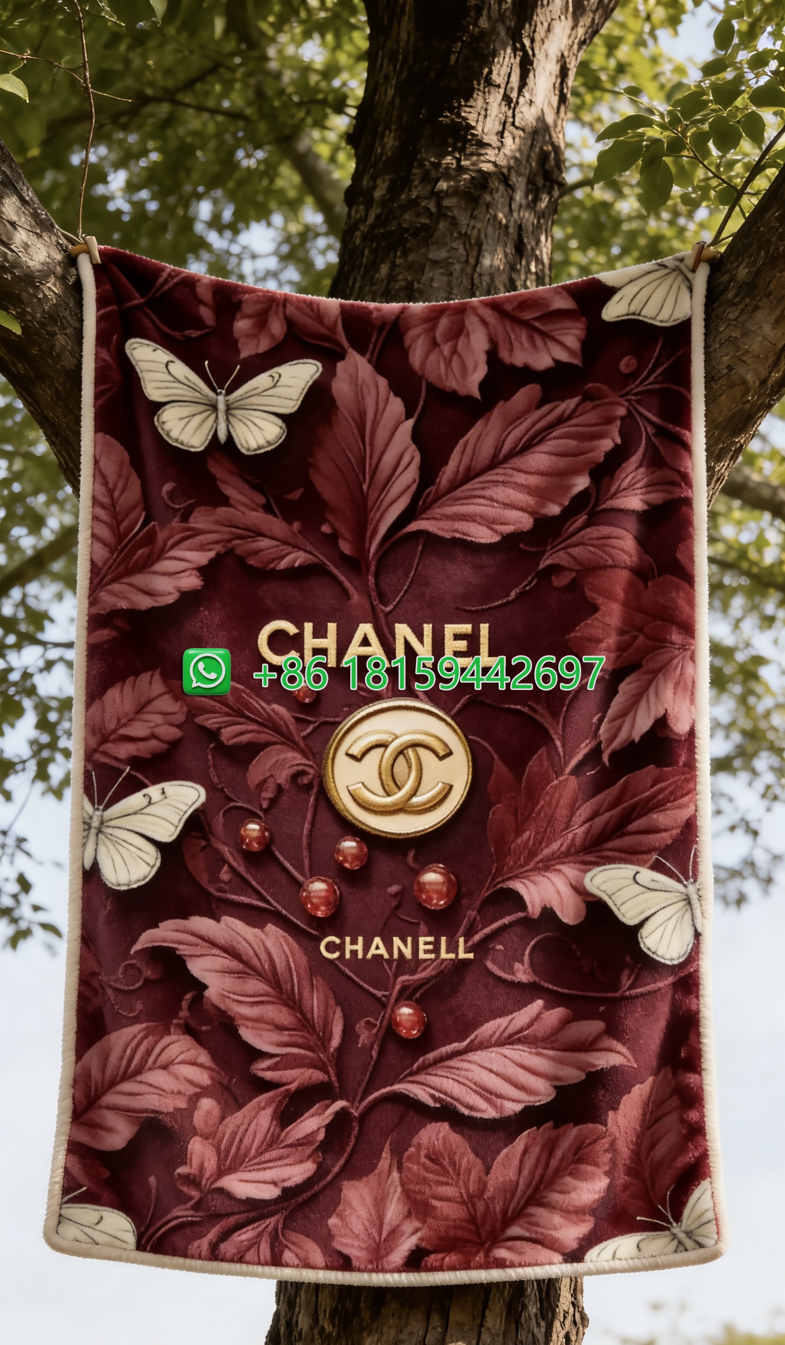 Chanel Throw Blankets